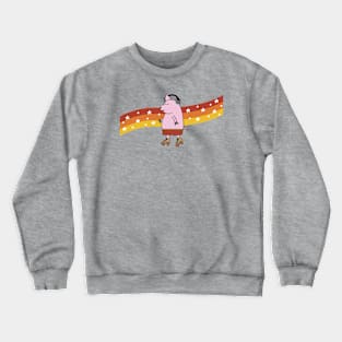 Retro Roller Skating Pig Crewneck Sweatshirt